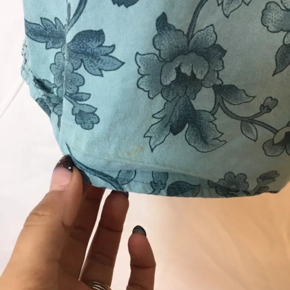 SOLD! Hot Cotton Peony Floral Button Down Shirt Top - Picture 2 of 8